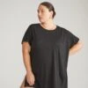 Organic Pima Cotton Relaxed Lounge Tee - Premium Black Top 2 Organic Pima Cotton Relaxed Lounge Tee - Premium Black Top -UNIVERSAL STANDARD Pima Cotton Sleep Tee Black USTO0863B 001 001 1054
