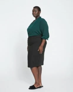 Danube Ponte Skirt - Black 8 Danube Ponte Skirt - Black -UNIVERSAL STANDARD Ponte Danube Skirt Black USSK1498 001 003 038