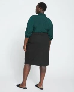 Danube Ponte Skirt - Black 9 Danube Ponte Skirt - Black -UNIVERSAL STANDARD Ponte Danube Skirt Black USSK1498 001 004 043