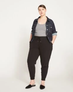 Vintage Indigo Selvedge Denim Jacket - Stretch Comfort Tailored Fit -UNIVERSAL STANDARD RIBBED CROPPED TANK TOP GRAY MARL USAT0867R 384 002 037