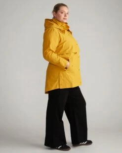 Mustard Yellow Water-Resistant Precision Parka with Storm Hood -UNIVERSAL STANDARD Raincoat Golden Spice USOU1561 696 003 020 134d6cb3 d500 43f1 8a23 4ddc48ebf6ce
