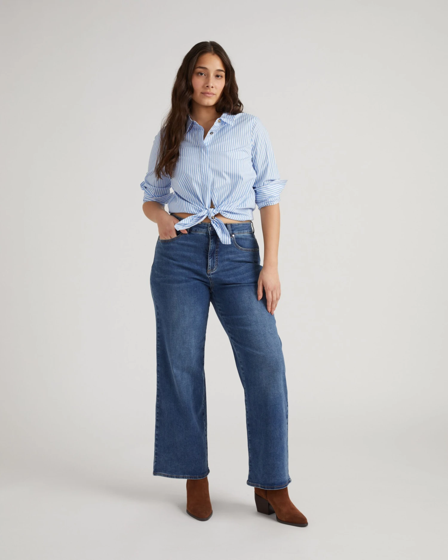 Roxy Relaxed Bootcut Jeans - Anzio Blue 5 Roxy Relaxed Bootcut Jeans - Anzio Blue - Image 3
