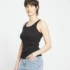 Roitfeld Ribbed Tank - Black -UNIVERSAL STANDARD Ribbed Tank Black USTO1325 001 003 007