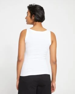 Roitfeld Ribbed Tank - White 9 Roitfeld Ribbed Tank - White -UNIVERSAL STANDARD Ribbed Tank White 3XS USTO1325 025 004 020
