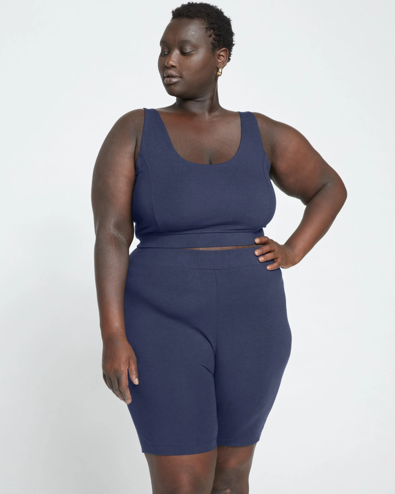 Roya Anti-Pilling Pima Cotton Bike Shorts - Midnight 3 Roya Anti-Pilling Pima Cotton Bike Shorts - Midnight