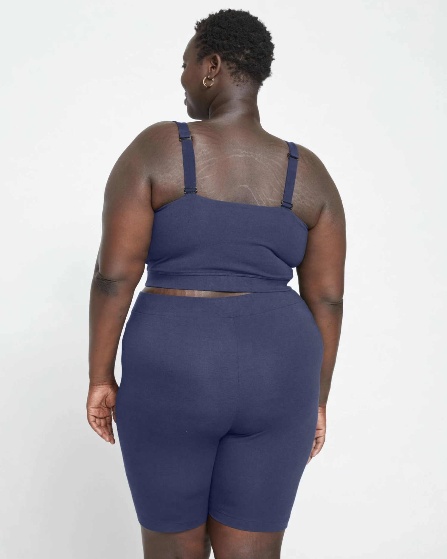 Roya Anti-Pilling Pima Cotton Bike Shorts - Midnight 4 Roya Anti-Pilling Pima Cotton Bike Shorts - Midnight - Image 2