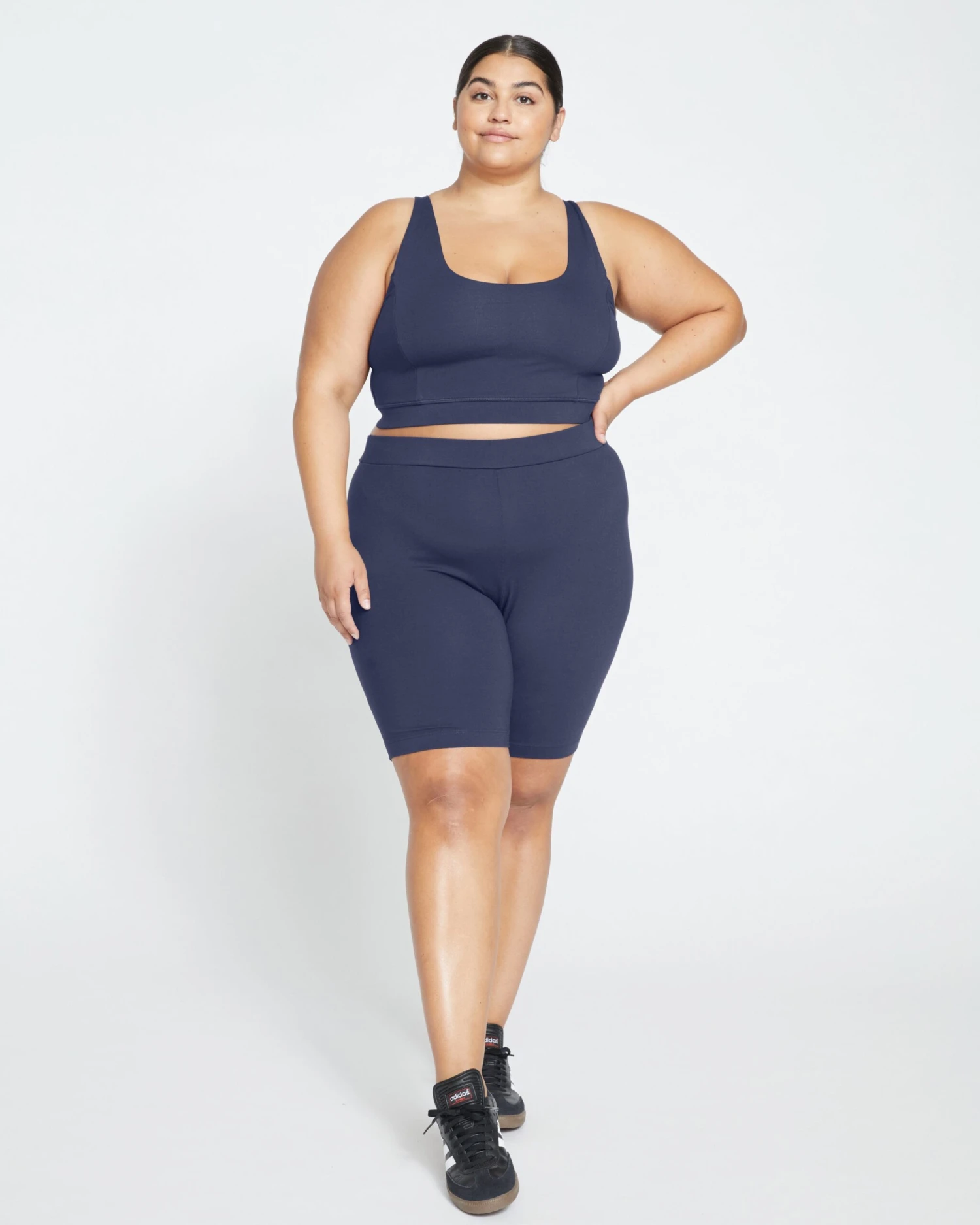 Roya Anti-Pilling Pima Cotton Bike Shorts - Midnight 5 Roya Anti-Pilling Pima Cotton Bike Shorts - Midnight - Image 3