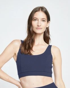Roya Better Bralette in Midnight: Supportive & Soft Lounge Essential -UNIVERSAL STANDARD Roya Bralette Baritone Blue y USIN1461 454 003