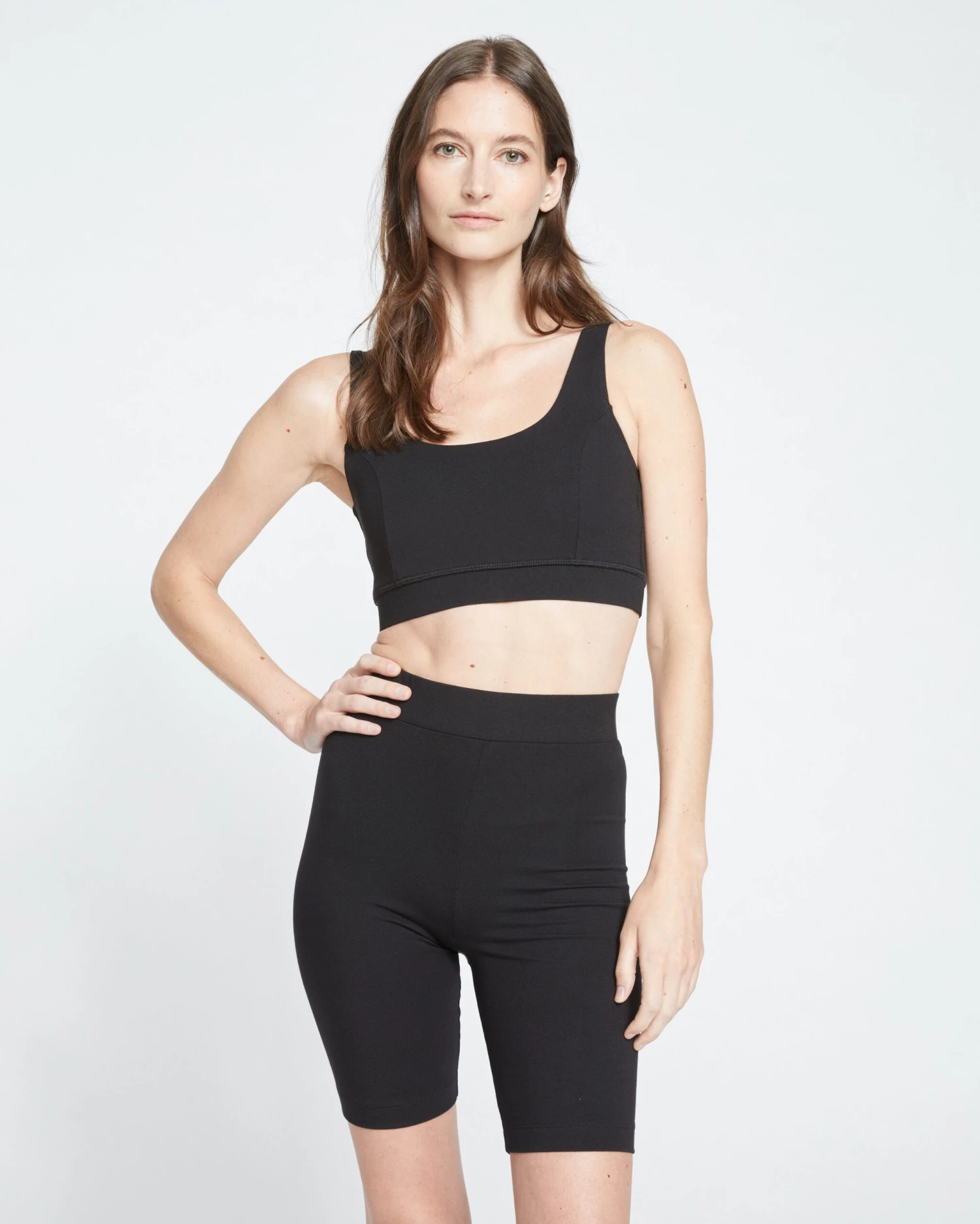 Roya Better Bralette - Supportive Soft Jersey Lounge Bra - Black 4 Roya Better Bralette - Supportive Soft Jersey Lounge Bra - Black - Image 2