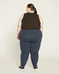 High Waist Pima Cotton Leggings - 27 Inch Midnight Roya 9 High Waist Pima Cotton Leggings - 27 Inch Midnight Roya -UNIVERSAL STANDARD Roya Leggings 27 Inch BaritoneBlue USPA0081 454 004 018