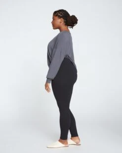 Roya High Waisted Pima Cotton Leggings - 27" Black 10 Roya High Waisted Pima Cotton Leggings - 27" Black -UNIVERSAL STANDARD Roya Leggings 27 Inch Black USPA0081 001 003 068