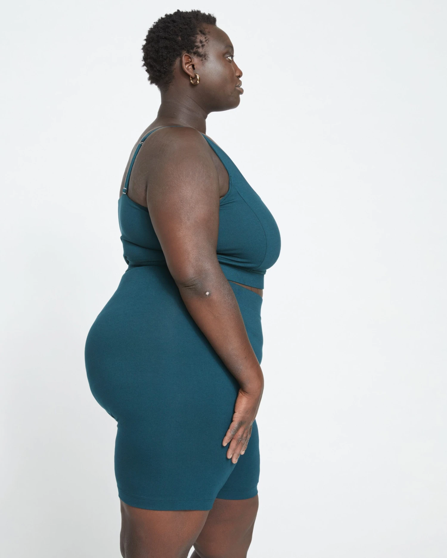 Roya Deep Sea Bike Shorts - Long Length Pima Cotton Athleisure 5 Roya Deep Sea Bike Shorts - Long Length Pima Cotton Athleisure - Image 3