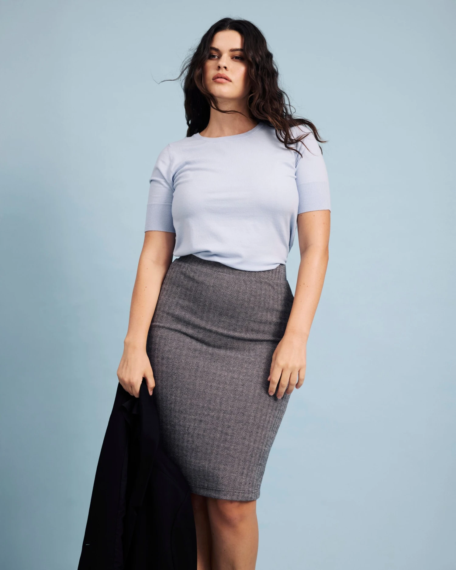 Danube Ponte Skirt - Herringbone Tweed 3 Danube Ponte Skirt - Herringbone Tweed