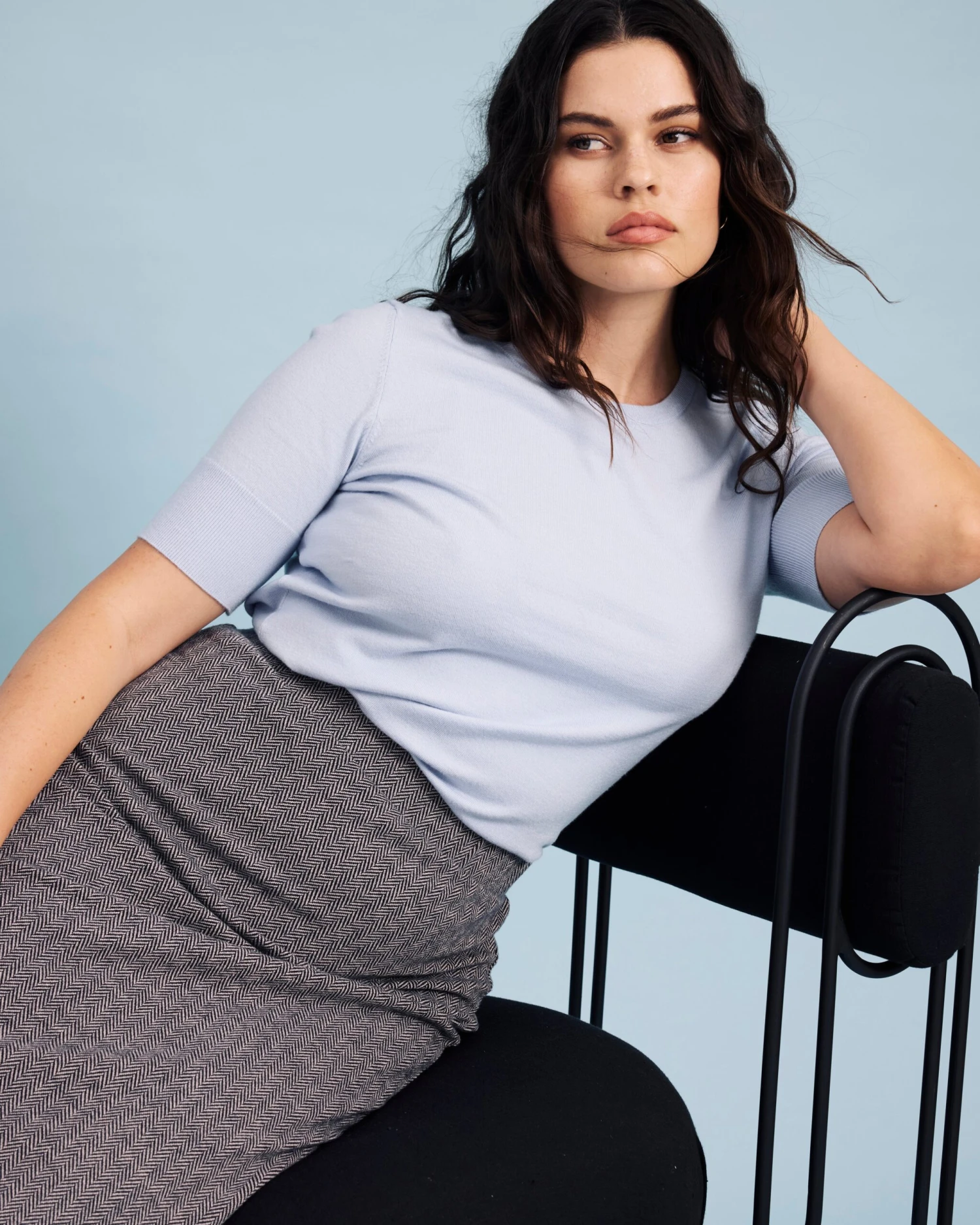 Danube Ponte Skirt - Herringbone Tweed 4 Danube Ponte Skirt - Herringbone Tweed - Image 2