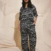 Indigo Waterfall Print Rayon Voile Pants with Elastic Waist -UNIVERSAL STANDARD SHOT18 023 aa287b33 98cd 4f46 8e46 10e3c75bb655