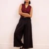 Palais Wide Leg Ponte Pants - Espresso -UNIVERSAL STANDARD SHOT27 068