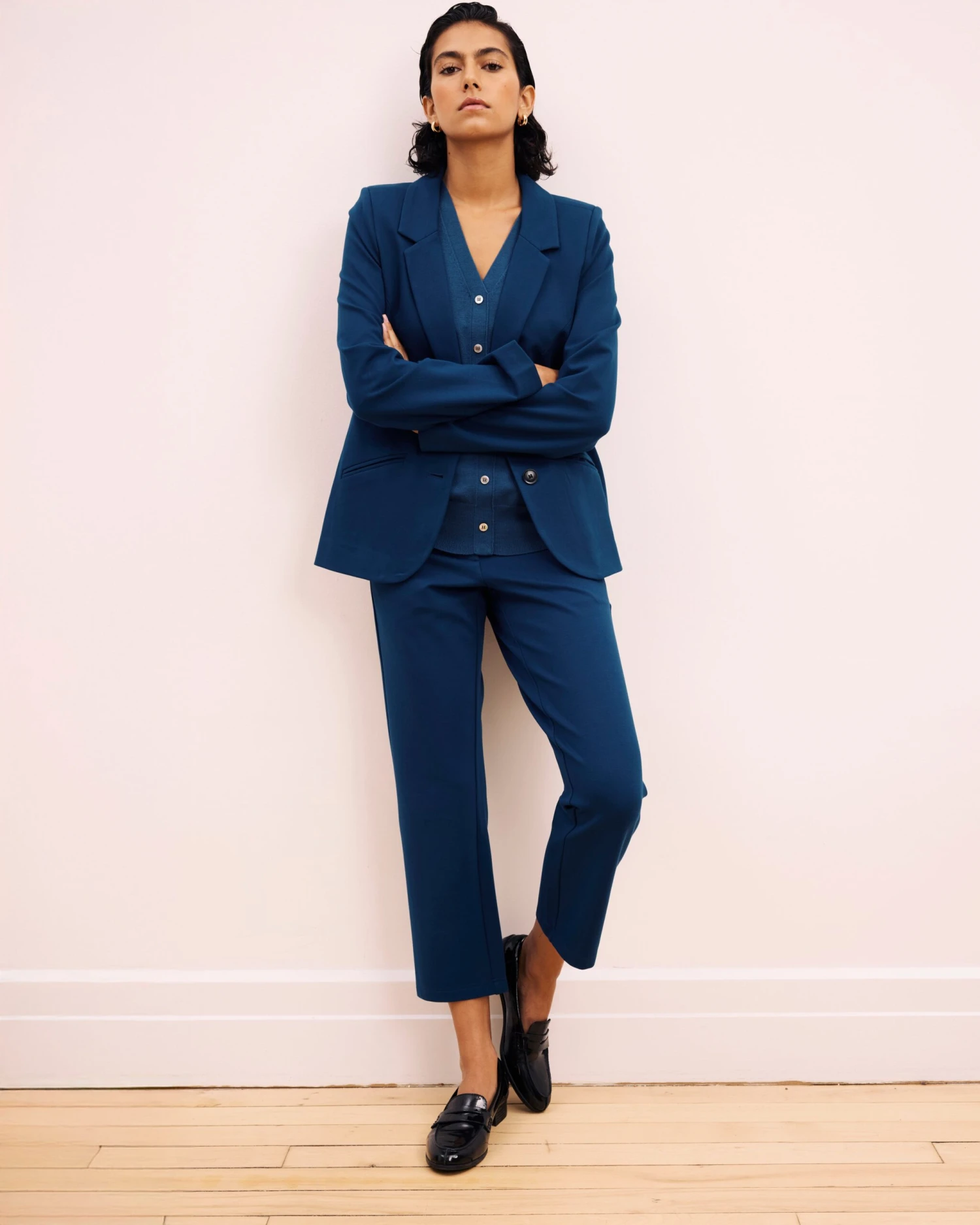 Cigarette Ponte Pants - Deep Teal 3 Cigarette Ponte Pants - Deep Teal