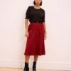 Carla Ponte Skirt - Garnet 2 Carla Ponte Skirt - Garnet -UNIVERSAL STANDARD SHOT36 001