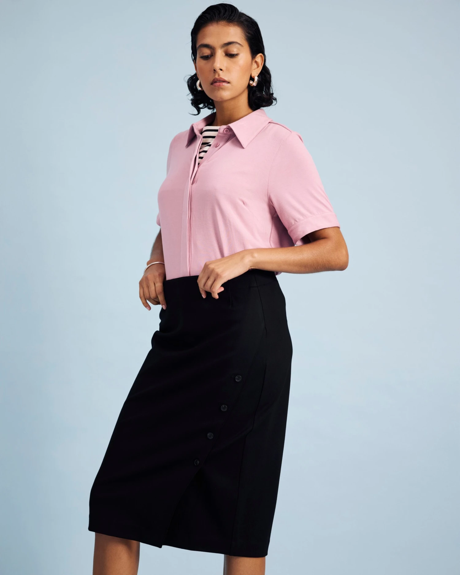 Anya Ponte Skirt - Black 6 Anya Ponte Skirt - Black - Image 4