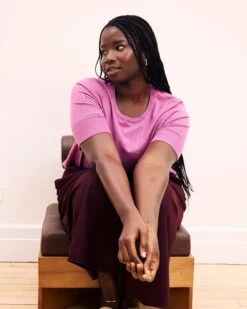 Savvy Fine Knit Sweater Top - Purple Vision -UNIVERSAL STANDARD SHOT5 128