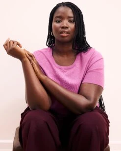 Savvy Fine Knit Sweater Top - Purple Vision -UNIVERSAL STANDARD SHOT5 147