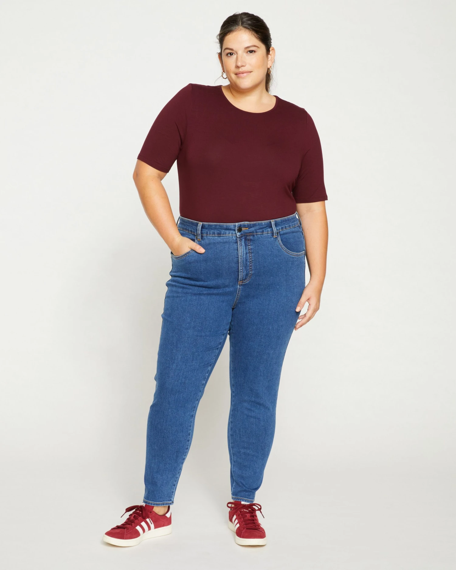 High Rise Skinny Jeans - Seine 27 Inch Inseam Odeon Blue 5 High Rise Skinny Jeans - Seine 27 Inch Inseam Odeon Blue - Image 3