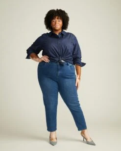 High Rise Skinny Jeans - Seine 27 Inch Inseam Odeon Blue 13 High Rise Skinny Jeans - Seine 27 Inch Inseam Odeon Blue -UNIVERSAL STANDARD Seine Mid Rise 27inch DENIM GUIDE True Blue US20093 198 L 001 541