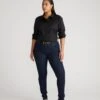 Seine Mid Rise Skinny Jeans - 32 Inch Inseam - Dark Indigo -UNIVERSAL STANDARD Seine Mid Rise Skinny Jeans 32 Inch Dark Indigo USPA0302L 008 001 215