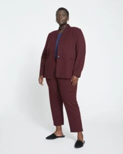 Smart Signature Ponte Pants - Black Cherry 10 Smart Signature Ponte Pants - Black Cherry -UNIVERSAL STANDARD Smart Signature Ponte Pants Black Cherry USPA0920C 190 001 014