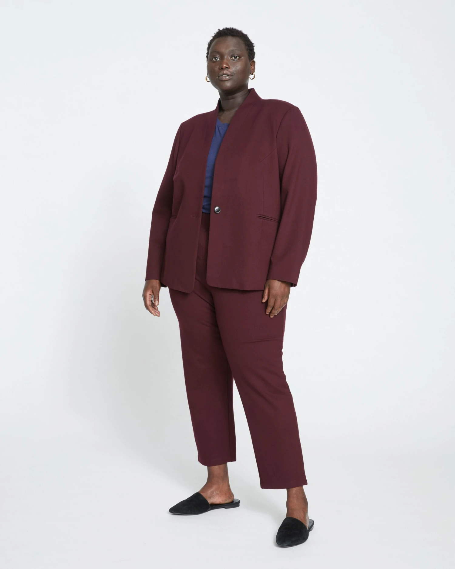 Smart Signature Ponte Pants - Black Cherry 6 Smart Signature Ponte Pants - Black Cherry - Image 4