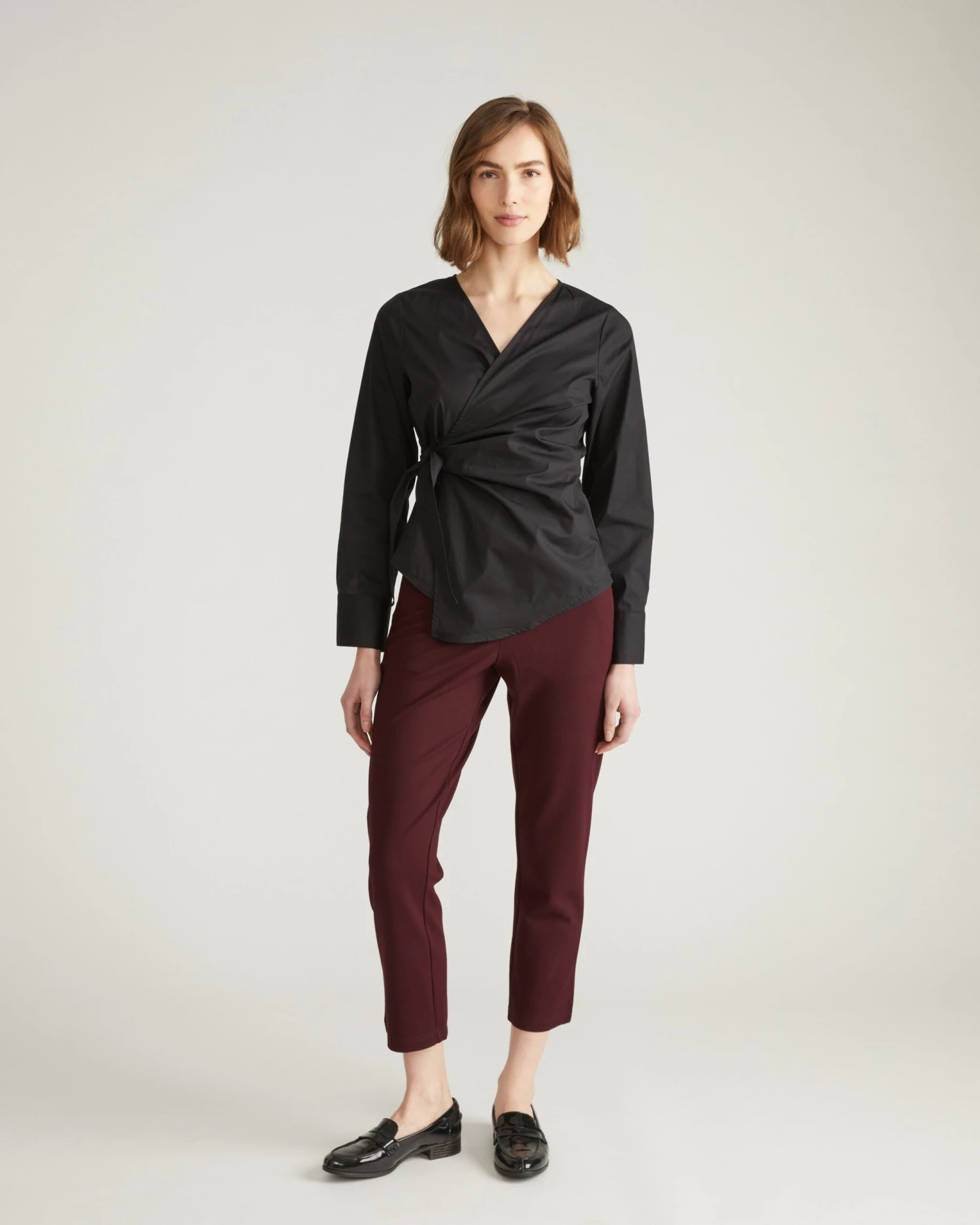 Smart Signature Ponte Pants - Black Cherry 3 Smart Signature Ponte Pants - Black Cherry
