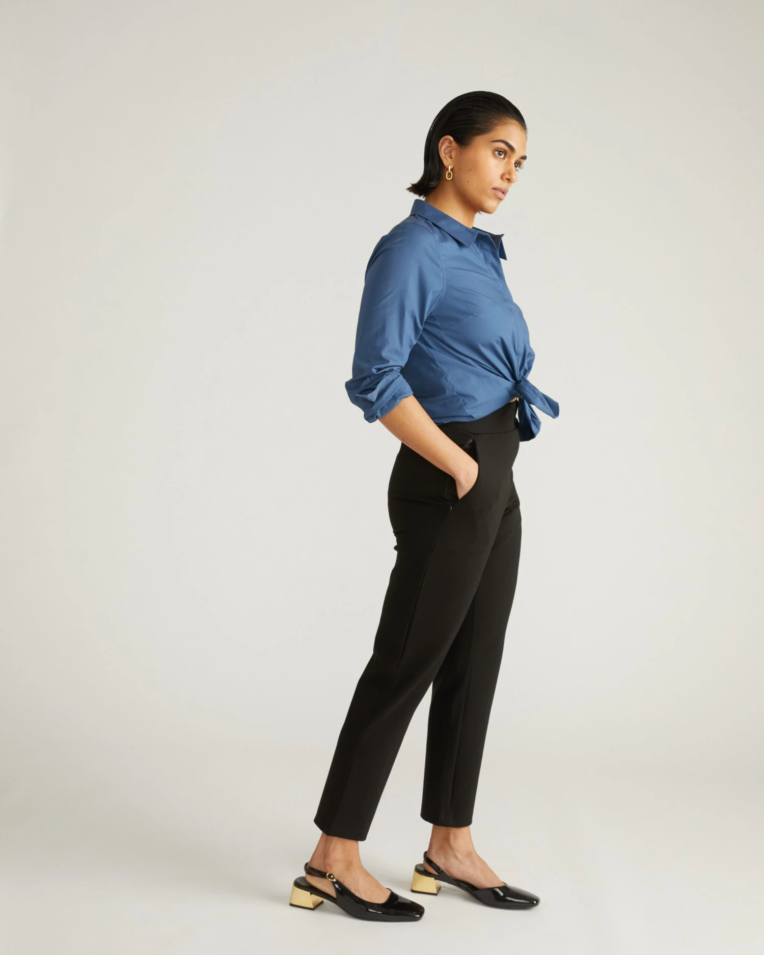 Smart Signature Ponte Pants - Black 4 Smart Signature Ponte Pants - Black - Image 2