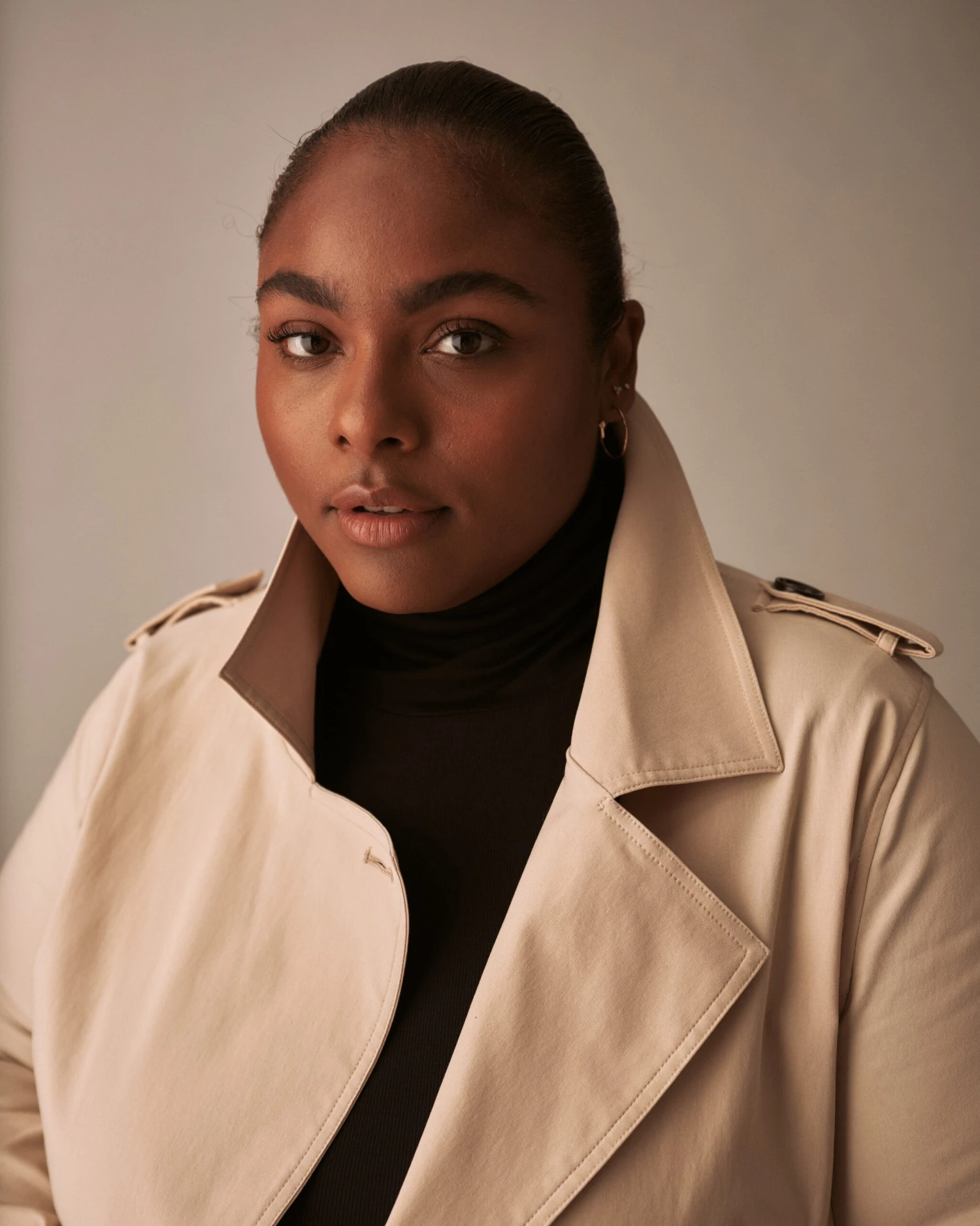 Henning X US Park Soft Trench Coat - Birch 5 Henning X US Park Soft Trench Coat - Birch - Image 3