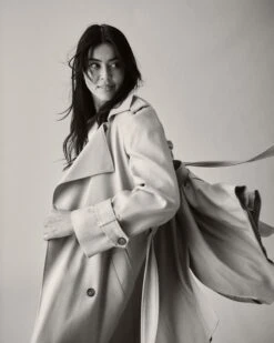 Henning X US Park Soft Trench Coat - Birch 15 Henning X US Park Soft Trench Coat - Birch -UNIVERSAL STANDARD Soft Trench Coat Fog USXHN1548 693 3