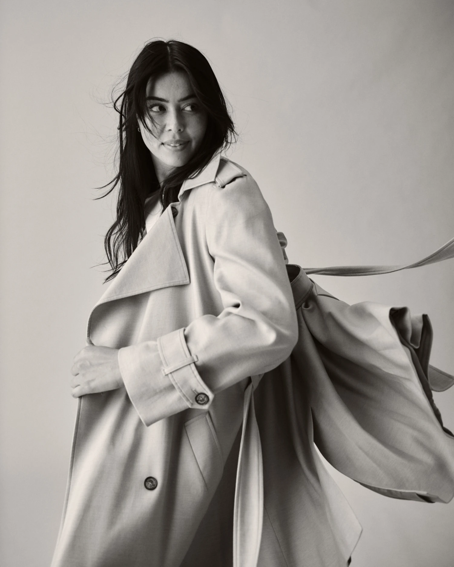 Henning X US Park Soft Trench Coat - Birch 6 Henning X US Park Soft Trench Coat - Birch - Image 4