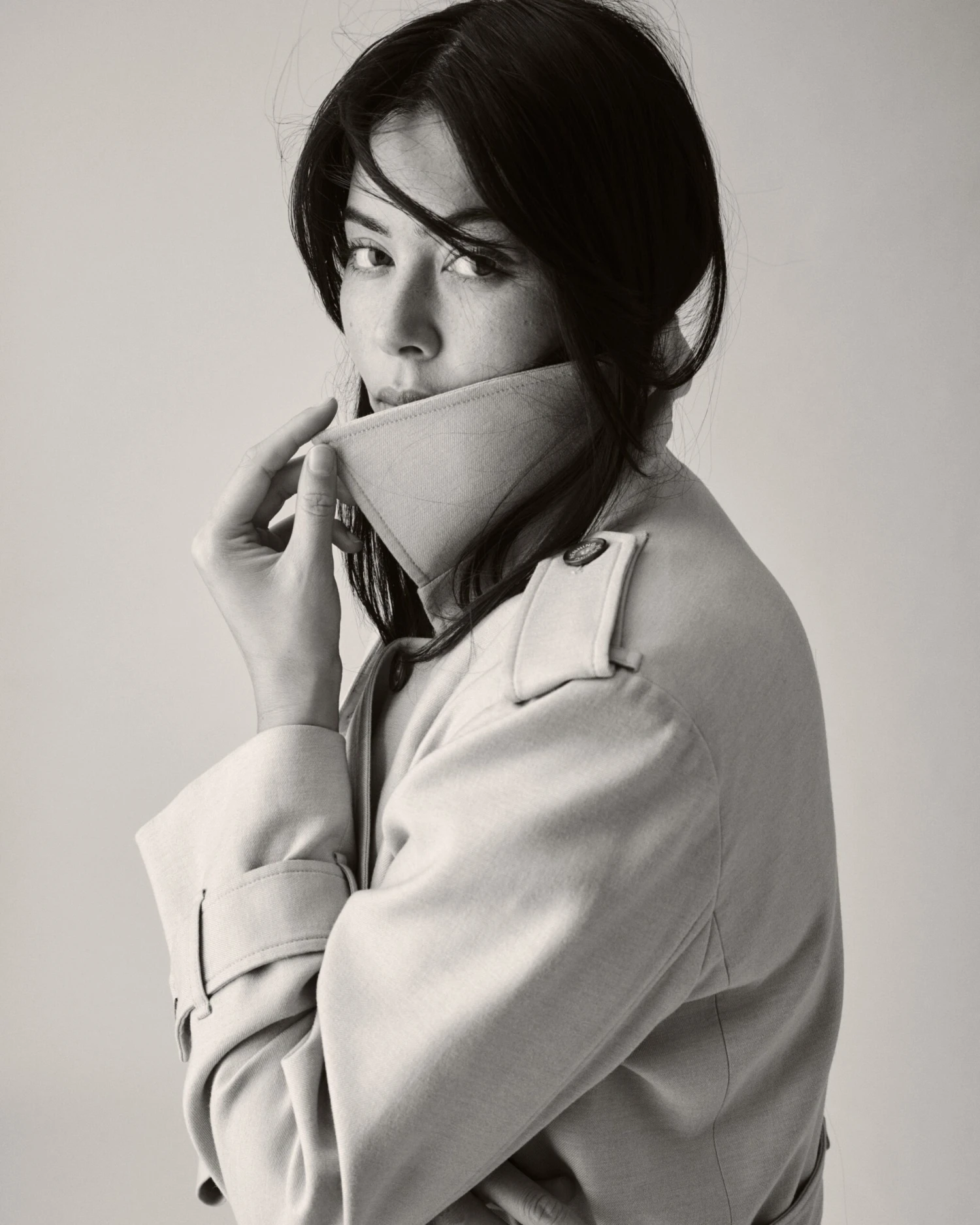 Henning X US Park Soft Trench Coat - Birch 7 Henning X US Park Soft Trench Coat - Birch - Image 5