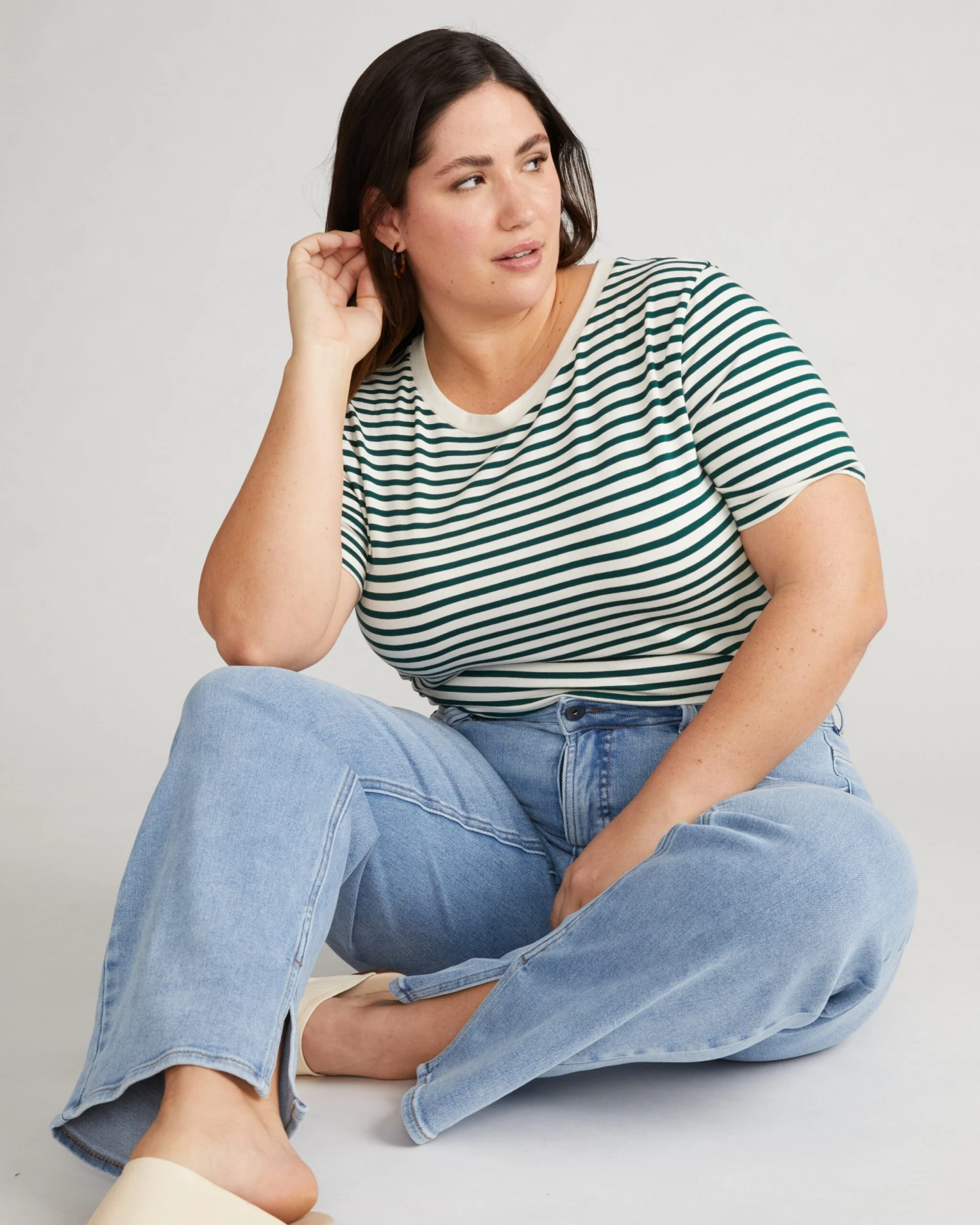 Mimi High Rise Split Hem Jeans 30 Inch - All Blue 4 Mimi High Rise Split Hem Jeans 30 Inch - All Blue - Image 2