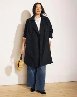 Derjon Trench Coat 2.0 - Black Tailored Outerwear