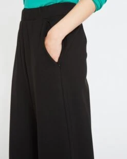 Stephanie Wide Leg Ponte Pants - Black 8 Stephanie Wide Leg Ponte Pants - Black -UNIVERSAL STANDARD StephaniewithoutStripe Black USPA1217 001 001