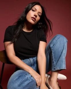 Tee Rex Black - The Perfect Peruvian Cotton Tailored T-Shirt