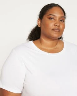 Premium White Peruvian Cotton Tee - The Ultimate Fit T-Shirt -UNIVERSAL STANDARD Tee Rex White US10013 025 002 637