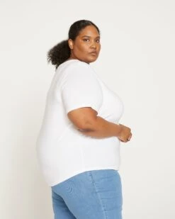 Premium White Peruvian Cotton Tee - The Ultimate Fit T-Shirt -UNIVERSAL STANDARD Tee Rex White US10013 025 003 215