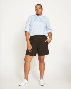 Black Hayes Sweatshorts - Ultra-Soft French Terry Loungewear