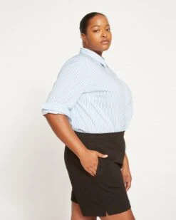 Black Hayes Sweatshorts - Ultra-Soft French Terry Loungewear -UNIVERSAL STANDARD Terry Sweatshorts Black Onyx USPA0888 003 038