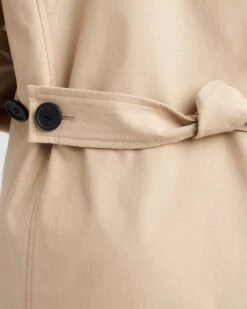 Derjon Trench Coat 2.0 - Tailored Khaki Outerwear -UNIVERSAL STANDARD Trench Coat Khaki 1472 web
