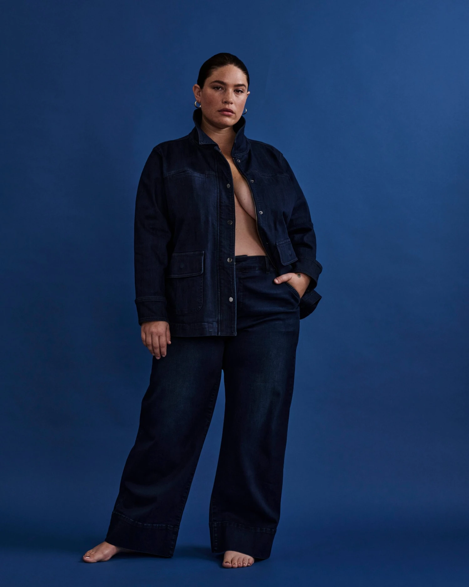 Denim Utility Jacket - Dark Indigo 8 Denim Utility Jacket - Dark Indigo - Image 6