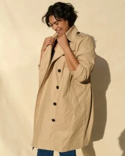 Derjon Trench Coat 2.0 - Tailored Khaki Outerwear