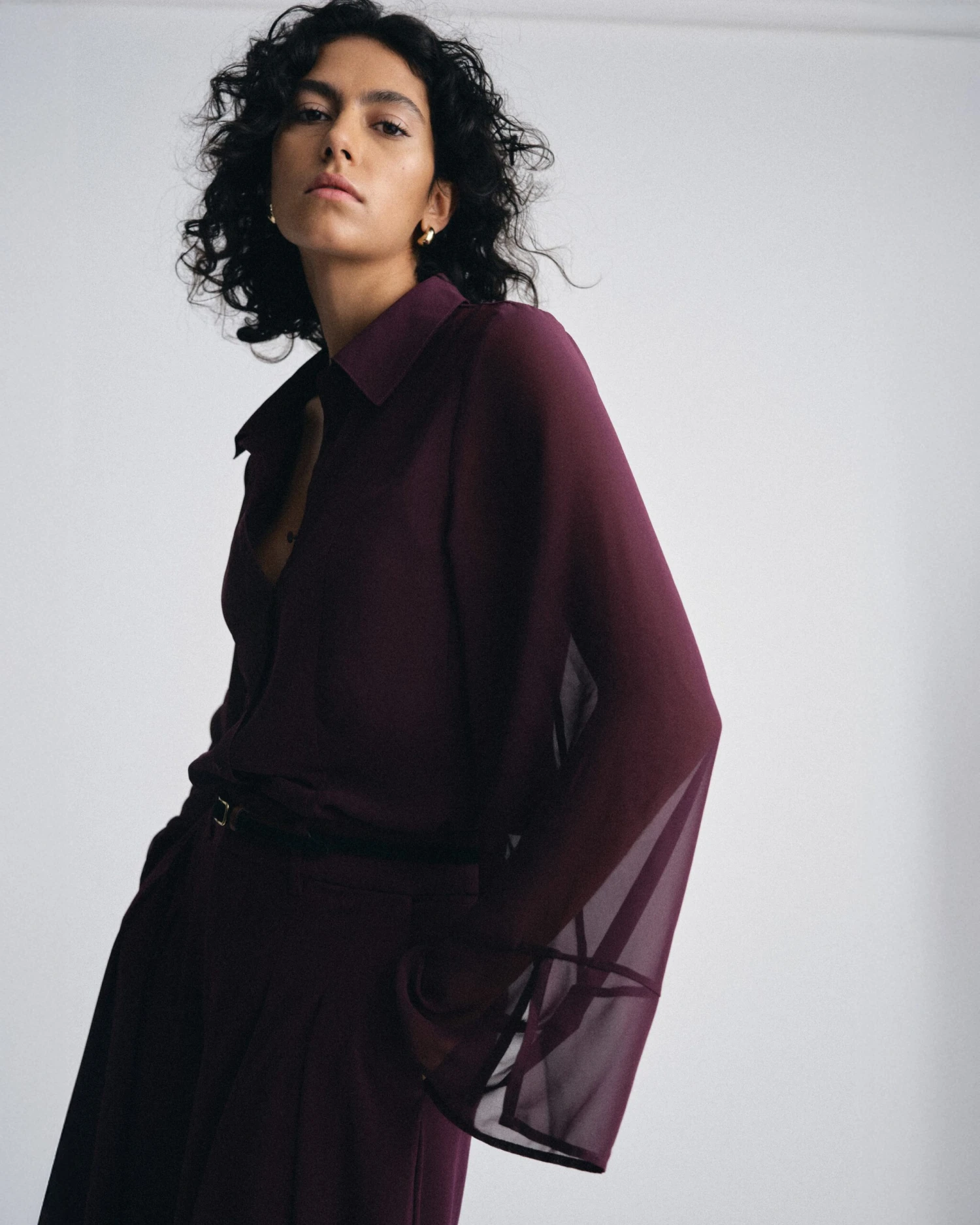 Chiffon Blouse - Gamay Elegant Lightweight Women's Top 4 Chiffon Blouse - Gamay Elegant Lightweight Women's Top - Image 2