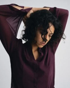 Chiffon Blouse - Gamay Elegant Lightweight Women's Top 13 Chiffon Blouse - Gamay Elegant Lightweight Women's Top -UNIVERSAL STANDARD UNIVERSALSTANDARD 08.26.252762