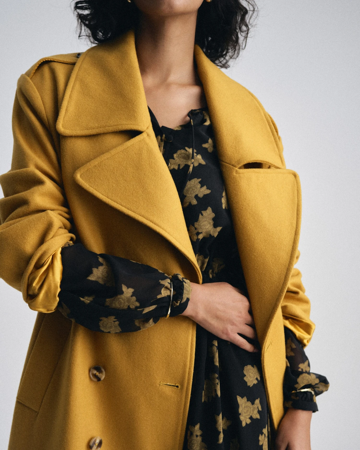 Callaghan Wool Coat - Mustard Premium Outerwear 3 Callaghan Wool Coat - Mustard Premium Outerwear
